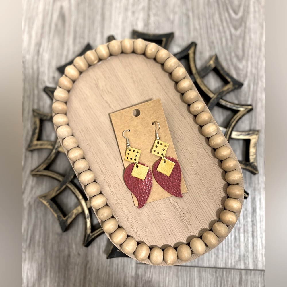 Genuine Leather Earrings